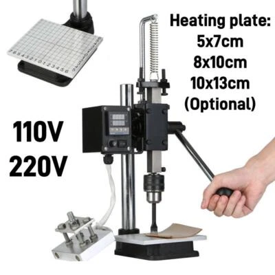 110V220V 500W DIY Manual Electric Heat Embossing Machine Press Hot Foil Stamping - Image 1 of 4