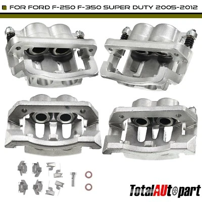 Pinça de freio 4 com suporte dianteiro e traseiro para Ford F-250 F-350 Super Duty 2005-2012 - Imagem 1 de 4