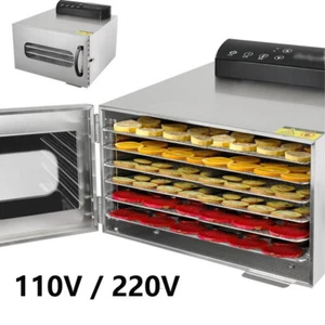 Commercial 6 Trays Electric Food Dehydrator Machine Fruit Jerky Beef Meat Dryer - Picture 1 of 12