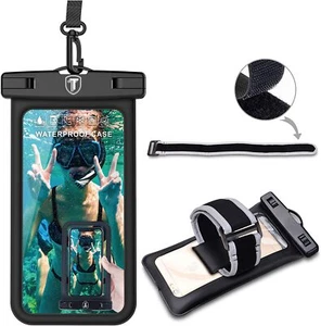 Waterproof Cell Phone Pouch Floating Case Dry Bag w/Arm Band For iPhone Samsung - Picture 1 of 8