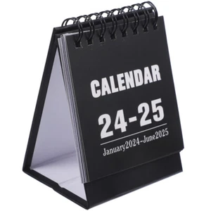 Table Calendar 2024 Mini Desk Calendar Turn The Page New Years Eve Office - Picture 1 of 9