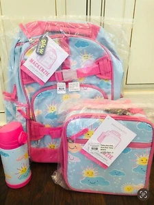 Pottery Barn Kids Large Backpack Sky Sunshine Sun Lunchbox Water Bottle New HTF - Picture 1 of 8