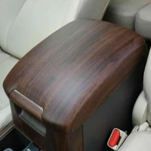 Reposabrazos central de madera de grano caja decoración cubierta moldura para Toyota Prado Fj150 2010-2019 - Imagen 1 de 6