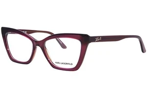 Karl Lagerfeld KL6063 603 Eyeglasses Women's Burgundy Trilayer Full Rim 54mm - Picture 1 of 5