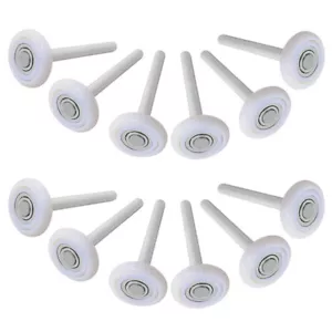 12-Pack Premium 2" Nylon Garage Door Roller Wheels 13 Ball Bearing 4" Inch Stem - Picture 1 of 8
