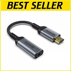 Universal 4K HDMI to Mini DisplayPort Adapter - Easy Setup for Monitors & TVs - Picture 1 of 9