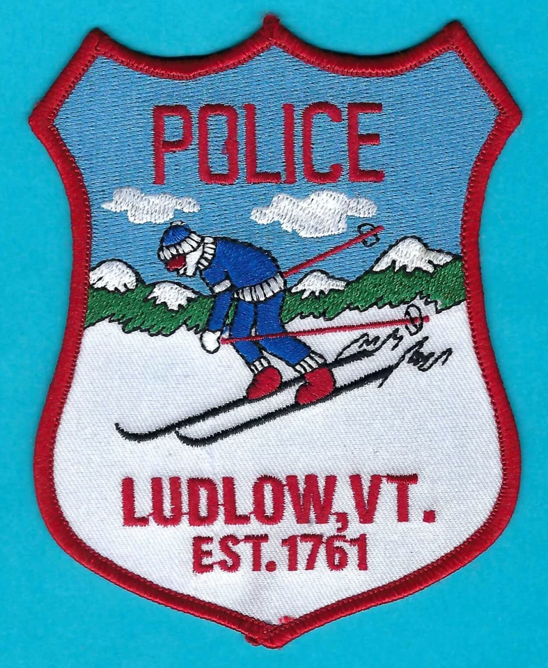 LUDLOW VERMONT POLICE PATCH NEW STYLE - Image 1 of 1