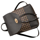 Fashion PU Drawstring Shoulder Bag Backpack Storage Pouch