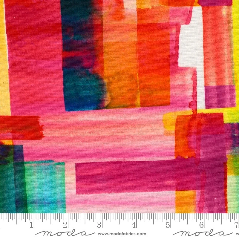 Playgrounds  Plaid Rainbow Amarilys Henderson for Moda 1/2 YD 2263 12 - Image 1 of 1