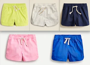 NWT J.Crew Crewcuts $39.95 Girls' fishtail-hem short in chino, 4/5/7/8/10/12/14 - Picture 1 of 7