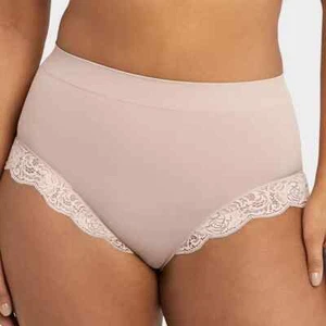 Maidenform Feel Good Fashion Size 2XL Shaping Briefs Lace Cool Comfort Blush - Picture 1 of 11