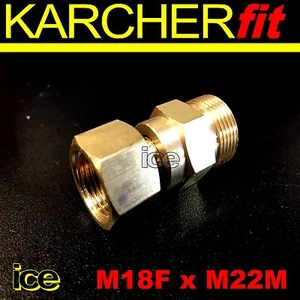 KARCHER PRE-2017 M18M LANCE TIP TO M22F SNOW FOAM ATTACHMENT - M18FxM22M ADAPTOR - Picture 1 of 1