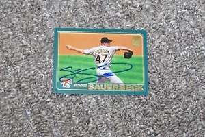 Topps Scott Sauerbeck Signed Autograph Card H2 - Picture 1 of 1