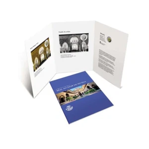 ESPAÑA CARPETA CORREOS 2 EURO + SELLOS PATRIMONIO MUNDIAL ALCAZAR SEVILLA 2024 - Picture 1 of 1