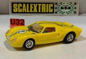 Slot Car Scx scalextric exin C-35 Ford Gt 40 #2 Jaune Citron - Photo 1 sur 10