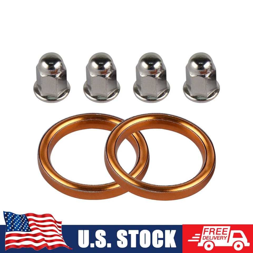 Tuerca de arandela de junta de silenciador para Honda Rebel 250 CMX250C 96-09 VF500C XL250R 1985 Foto 1 de 4