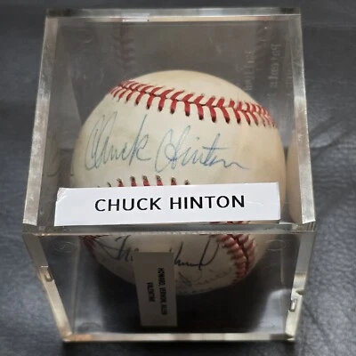 Senators Multi-Signed Hinton Vernon Howard Valentine Auto Baseball - Image 1 of 4