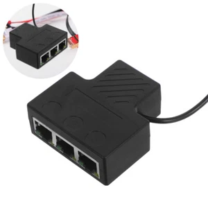 Répartiteur Gigabit Ethernet : Adaptateur Réseau Haute Vitesse 1000Mbps 1 à 3 avec USB - Photo 1/12