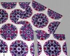 JAKSON Medaillon Rosetten lila rosa Velours dekoratives Handtuch neu ohne etikett scheibe