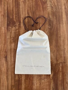 Autentico sacchetto portapolvere per scarpe Stella McCartney bianco seta morbido logo con coulisse - Foto 1 di 7