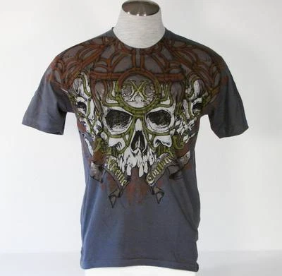 Camiseta Xtreme Couture Tatuaje Calavera Gráficos Manga Corta Para Hombres Pequeña S NUEVA Foto 1 de 3