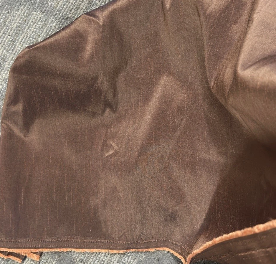 Rust Colored Fabric 3 1/2 yds. Synthetic Fibers - Image 1 of 2