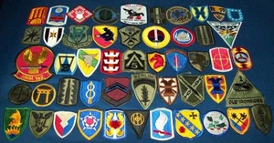 LOT #1: 50 MISC. U.S. MILITARY PATCHES FROM 1960's TO MODERN - Picture 1 of 5
