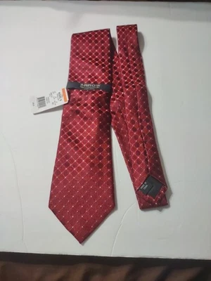 Галстук мужской Arrow красный 100% шелк 56,5 дюйма x 3,5 дюйма - Изображение 1 из 4