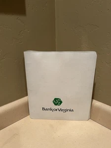 Two Vintage Bank of Virginia Vinyl Three Ring Binders - Picture 1 of 10