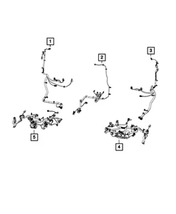 Genuine Mopar Seat Cushion Wiring 68489602AA - Afbeelding 1 van 1