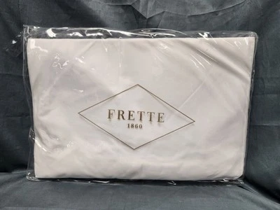 Frette Cotone Fitted King Sheet Shallow Pocket 79 In x 81 In Cotton White NEW! - Image 1 of 4