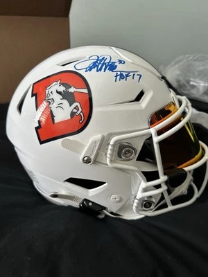 Denver Broncos F/S Speed Flex Casco Automático Una Inscripción Por Terrell Davis Foto 1 de 4