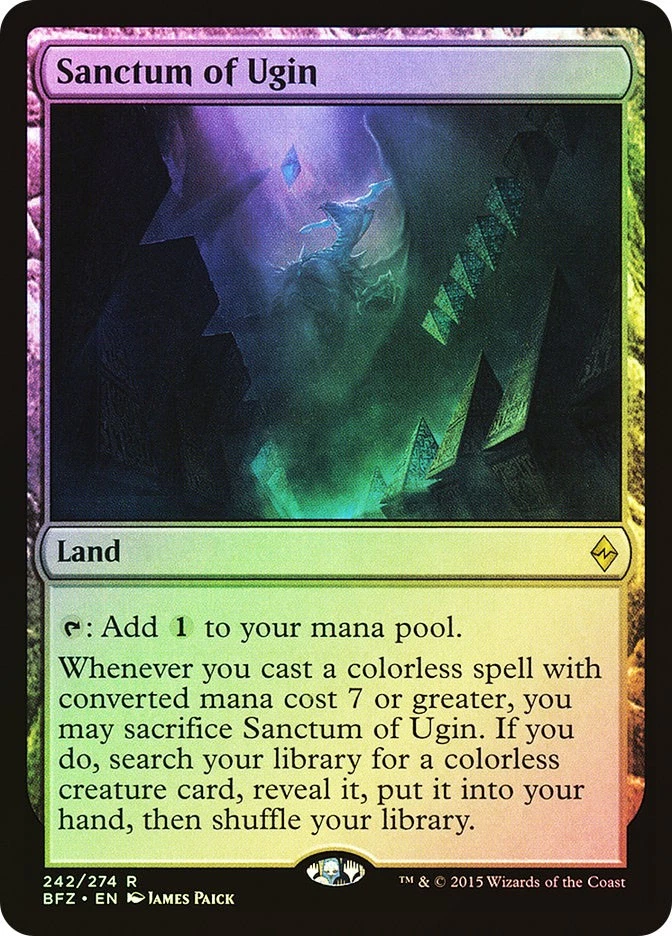 MTG FOIL Sanctum of Ugin  - Battle for Zendikar #242 - Image 1 of 1