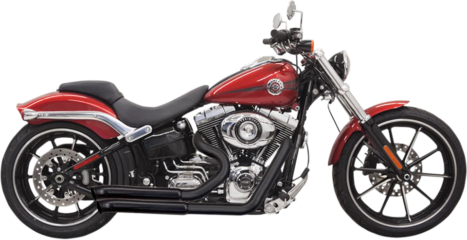 Escape Bassani negro 2-2 Pro Street para 08-17 Harley Rocker Breakout FXSB FXCW Foto 1 de 1