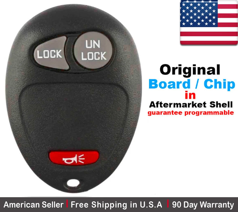 1x OEM Replacement Keyless Entry Remote Key Fob For GMC Pontiac Chevy Hummer - Image 1 of 1