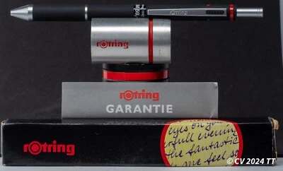 Rotring R 502 710 4 Trio Pen 2 x KS + Bleistift 0,5mm, schwarz, neuwertig / NOS - Bild 1 von 4
