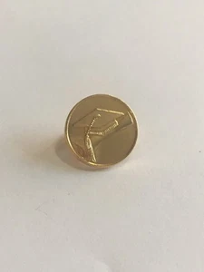Graduation Cap Diploma Lapel Pin Small Vintage Brass Tone High School University - Picture 1 of 4
