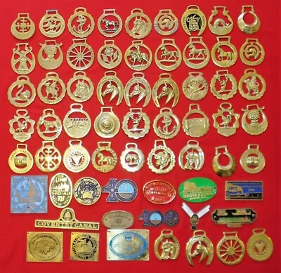 VINTAGE HORSE BRASSES & PLAQUES CANAL & WATERWAYS THEME -CHOOSE FROM LIST LOT C7 - Image 1 of 4