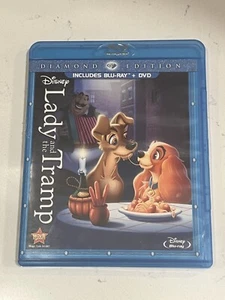 4 Blu Ray DVDs Lady & Tramp Diamond Ed. Two Disc, Aristocats Frozen Aladdin Diam - Picture 1 of 11