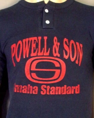 vintage 80s 90s Pony Henley Collar Shirt T-Shirt Powell & Son Baseball #20 YXL - Image 1 of 4