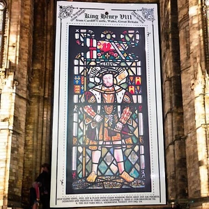 King Henry VIII Stain Glass Vinyl Self Adhesive Window Sticker! - Bild 1 von 7