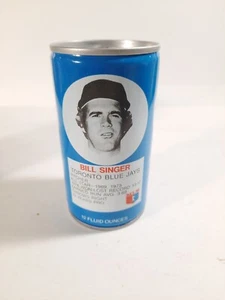Vintage 70's Royal Crown RC Cola Can MLB Baseball Bill Singer Toronto Blue Jays - Picture 1 of 2