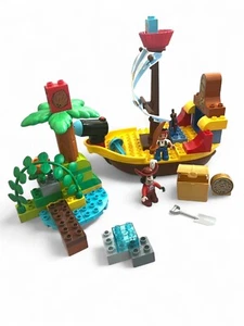 Duplo 10514 DISNEY Jake Neverland Pirate Ship Set Bucky - Parts Complete No Box - Picture 1 of 19