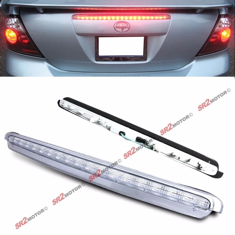 FULL LED 3RD BRAKE CLEAR TAIL LIGHT STOP BRAKE LAMP FITS 05-10 SCION TC - Image 1 of 1