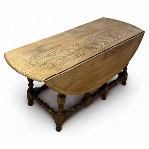 Vintage Ercol Drop Leaf Supper Table Coffee table Oval Coffee table - Picture 1 of 9