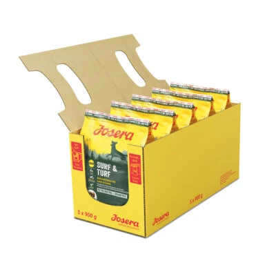 5 x 900 g Josera Surf & Turf Junior Trockenfutter für mittlere u. große Hunde - Bild 1 von 3