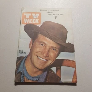 TV Week Brisbane September 26 1964 Eric Fleming Ricky Nelson Family photo - Bild 1 von 2