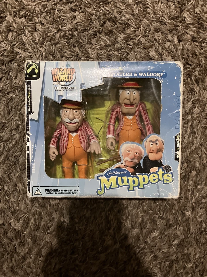 Figura Waldorf 2003 Palisades Toys The Muppets Vaudeville Statler Wizard World  Foto 1 de 4
