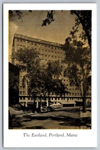 Postcard White Border Portland Maine The Eastland Hotel - Picture 1 of 2