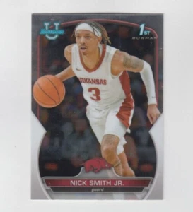 (8) Nick Smith Jr. 2022-23 LOTE DE NOVATO UNIVERSITARIO BOWMAN CROMADO #1 ARKANSAS - Imagen 1 de 1